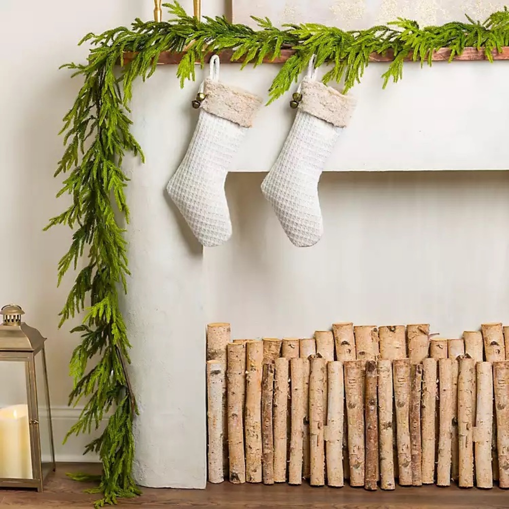 NEW!  Norfolk Pine Real Touch 15 feet Christmas Garland NWT!